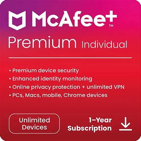 McAfee+ Premium Individual Antivirus and Internet .